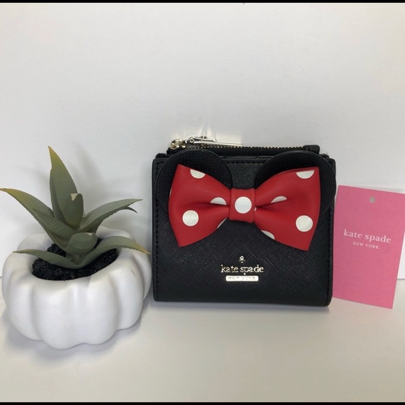 π₯° SALE π₯° NEW KATE SPADE MINNIE MOUSE WALLET - Picture 3 of 8